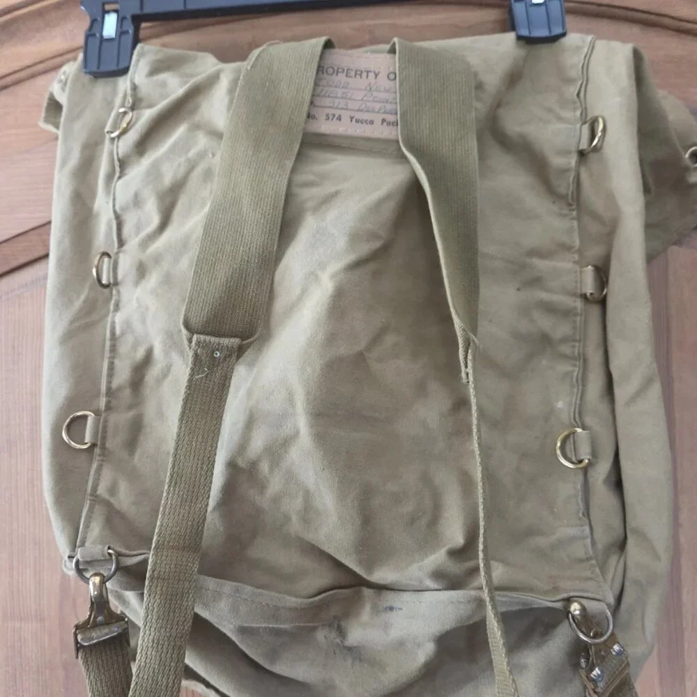 Vintage Boy Scouts Of America No 574 Yucca Pack Backpack Canvas Bag BSA Rucksack